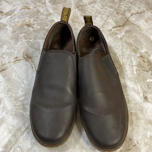 Dr. Martens Brown Leather‎ Slip-On Shoes Men’s 10 / Women’s 11 Comfort Casual - Picture 1 of 7